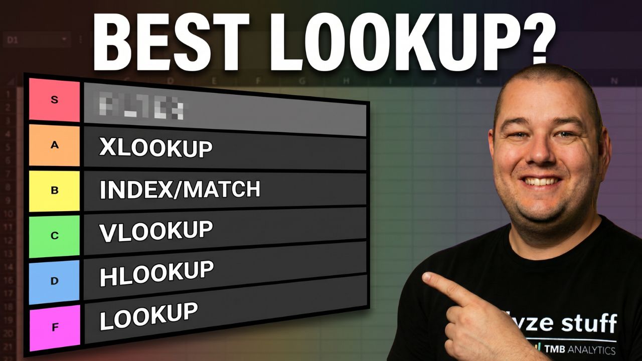 I Ranked Every Excel Lookup Function. VLOOKUP Didn't Make the Top 3.
