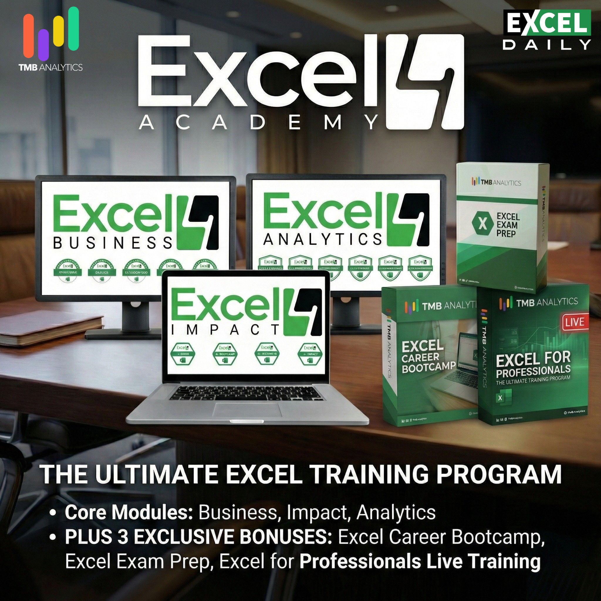 Excel 4 Academy - The Ultimate Excel Training Program